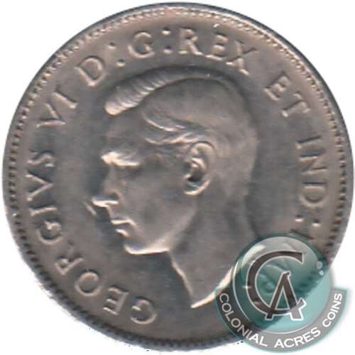 1937 Canada 5-cents Almost Uncirculated (AU50)