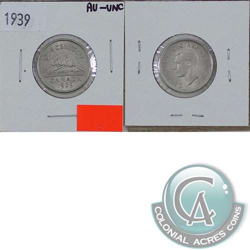 1939 Canada 5-cents AU-UNC (AU55)