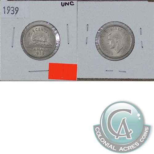 1939 Canada 5-cents Uncirculated (MS60)
