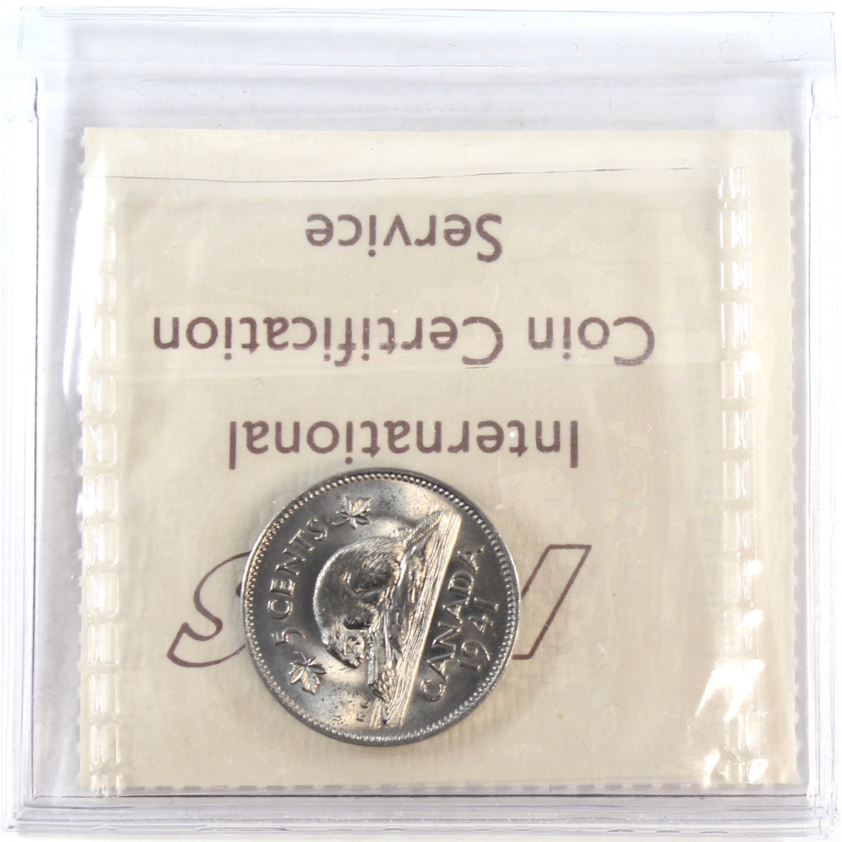 1941 Canada 5-cents ICCS Certified MS-63