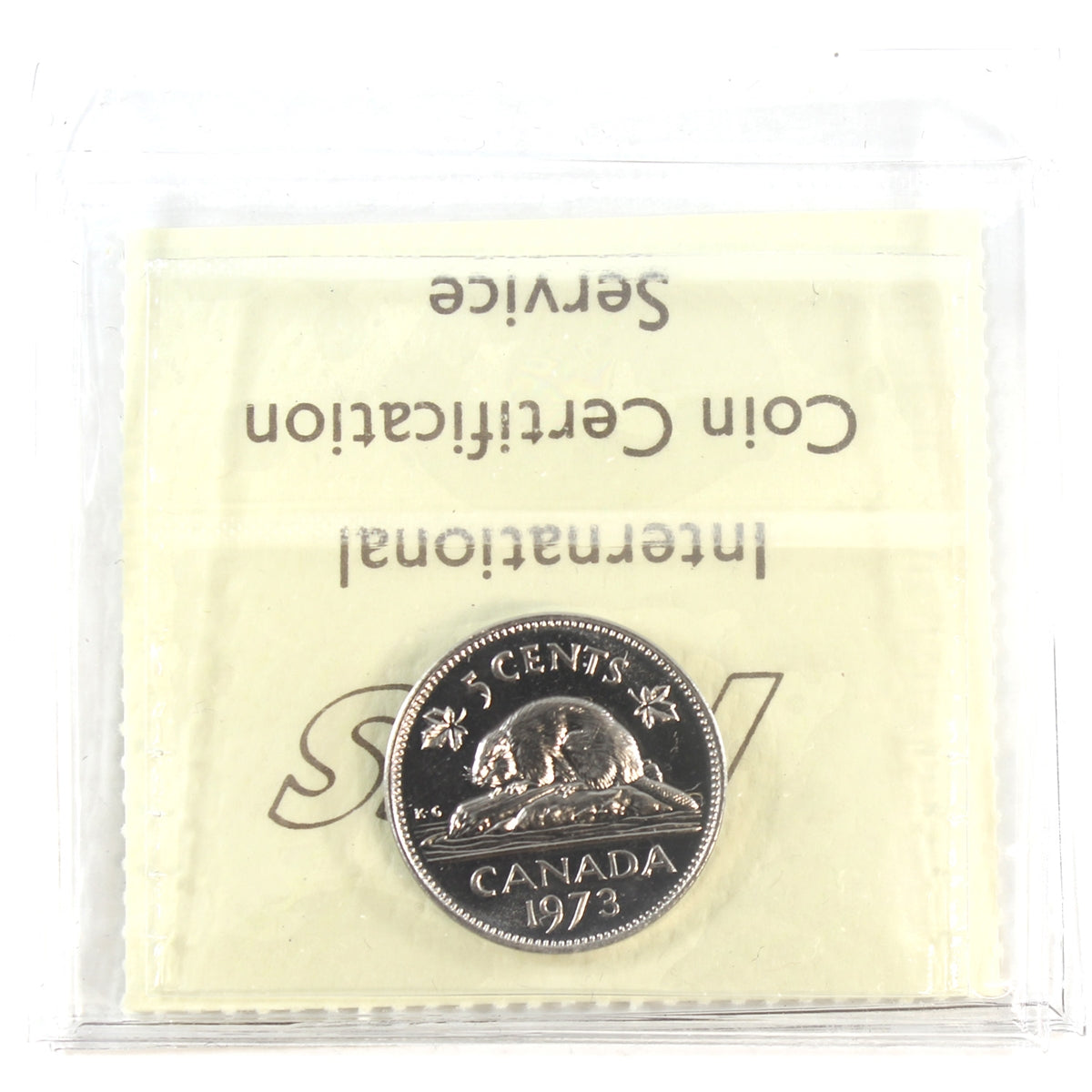 1973 Canada 5-cents ICCS Certified PL66