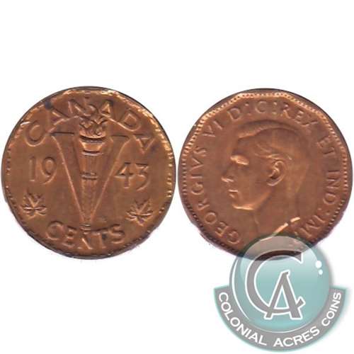 1943 Tombac Canada 5-cents EF-AU (EF45)