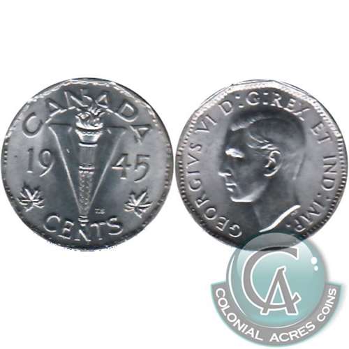 1945 Canada 5-cents UNC+ (MS62)