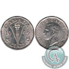 1945 No Chrome Canada 5-cents Almost Uncirculated (AU-50)
