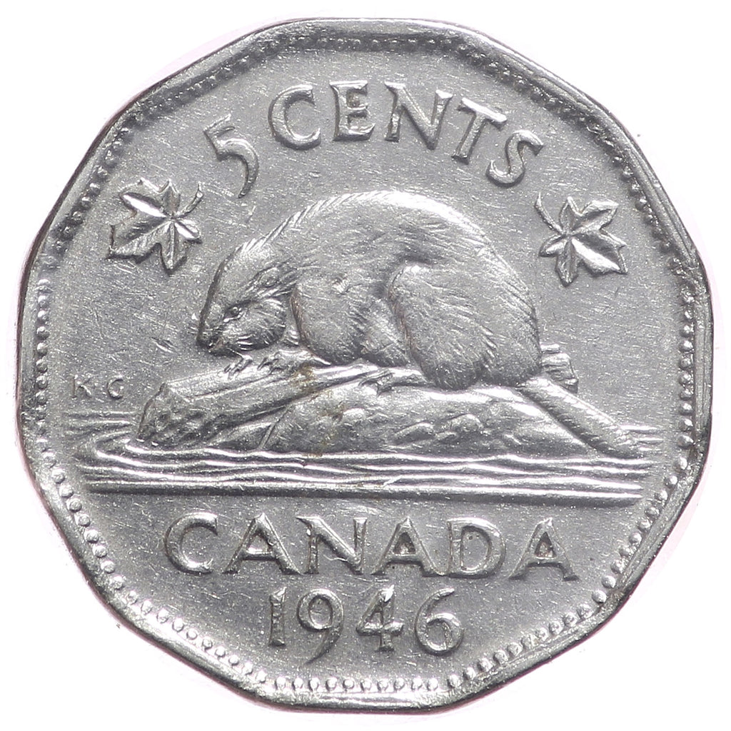 1946 6 Over 6 Canada 5-cents VF-EF (VF30)