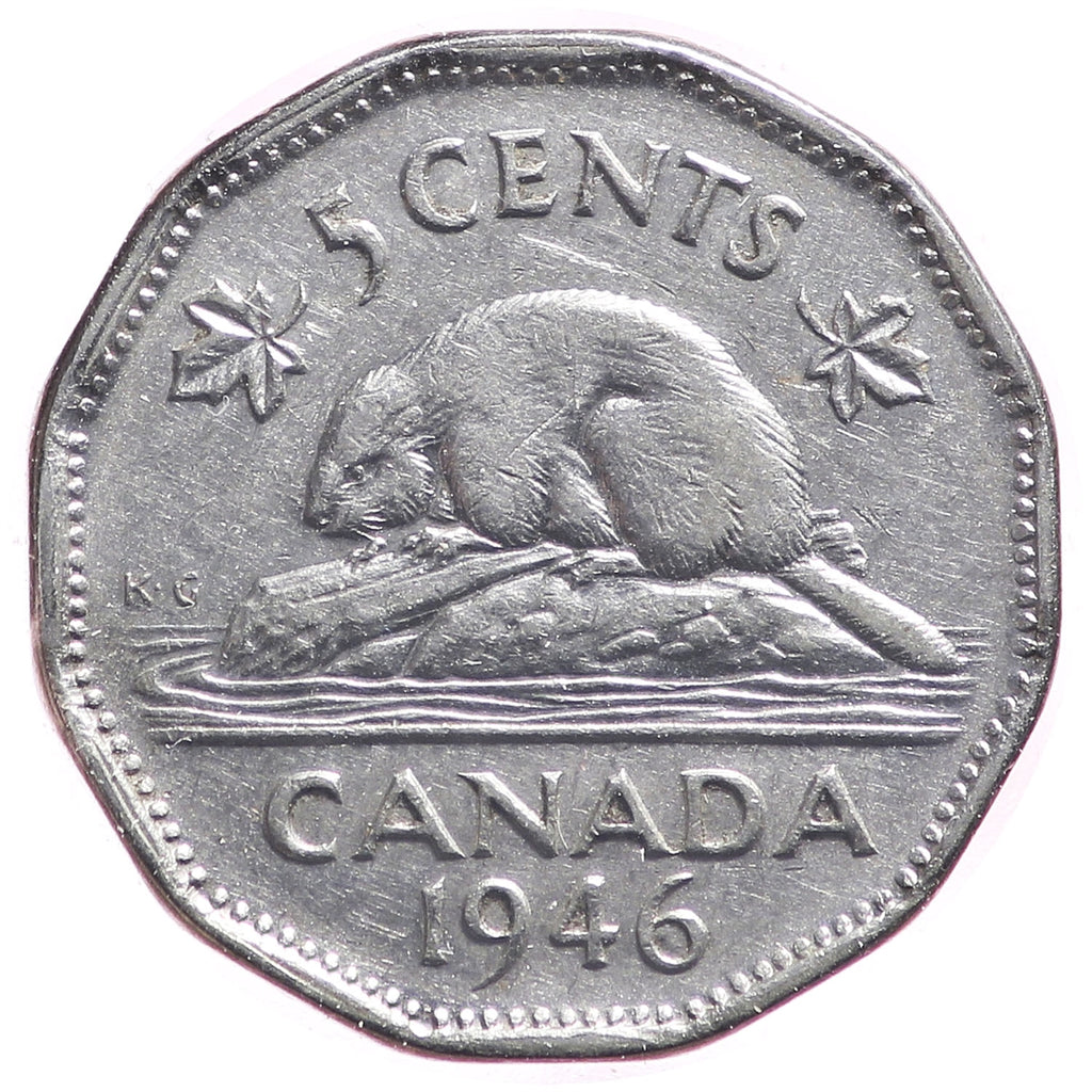 1946 Arrow Head Canada 5-cents Very Fine (VF20)