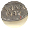 1947 Dot Canada 5-cents ICCS Certified VF20