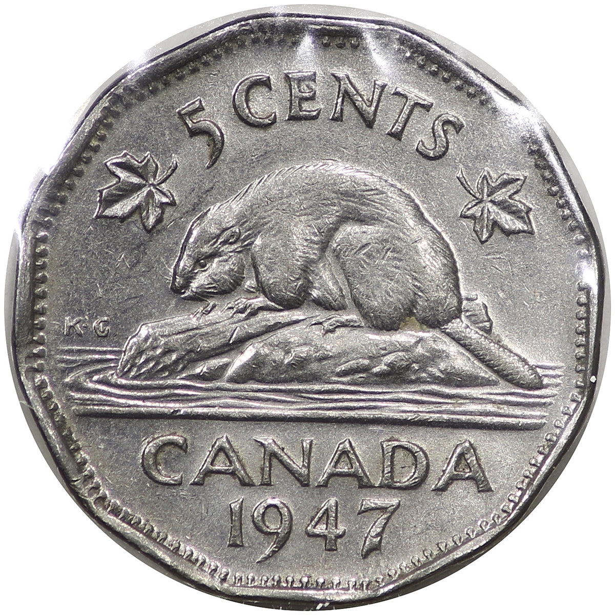 1947 Canada 5-cents Extra Fine (EF40)