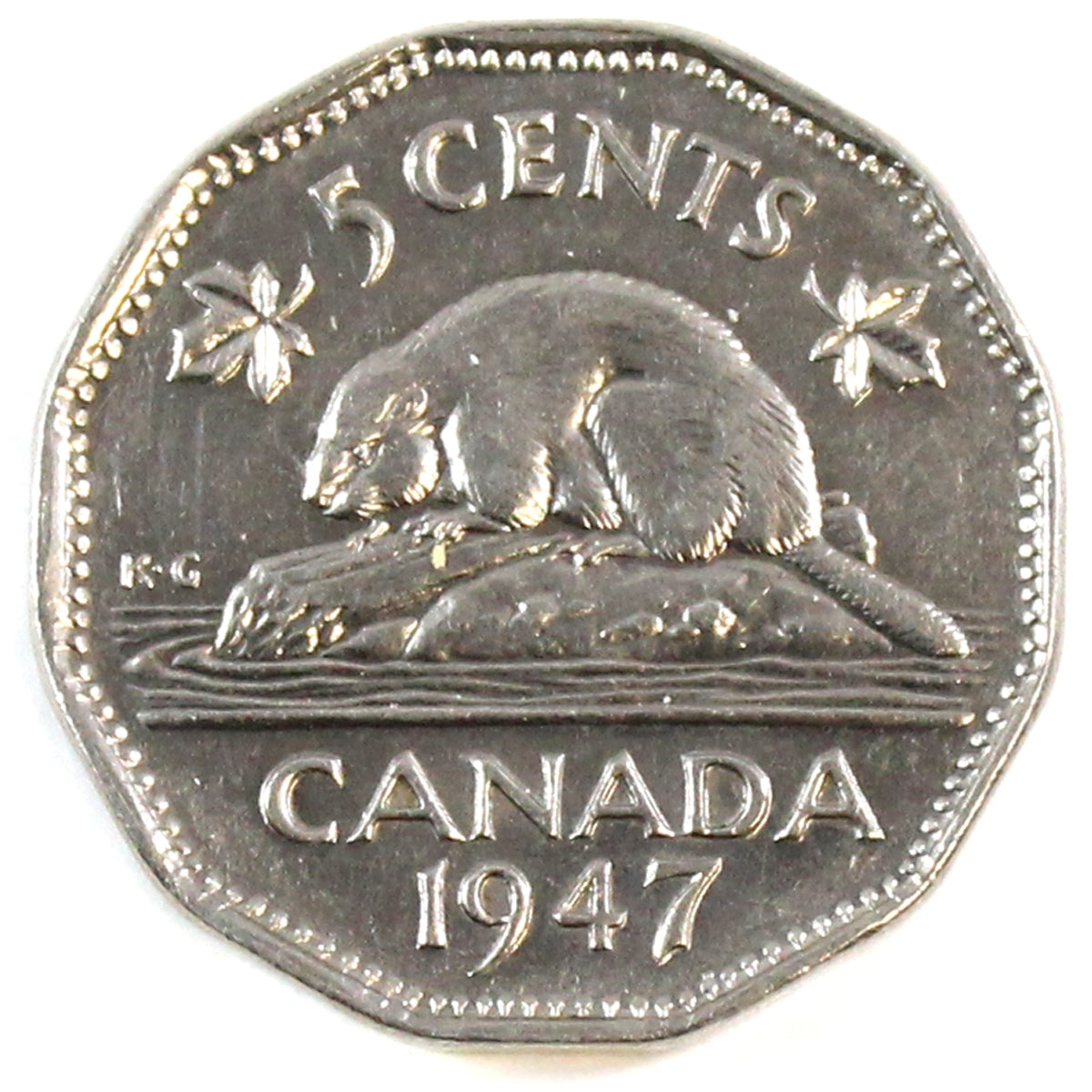 1947 Canada 5-cents AU-UNC (AU55)