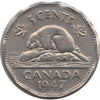 1947 Dot Canada 5-cents VF-EF (VF30) $