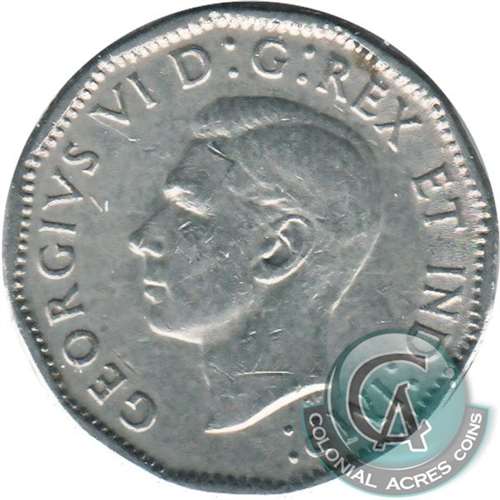 1947 Dot Canada 5-cents F-VF (F15)