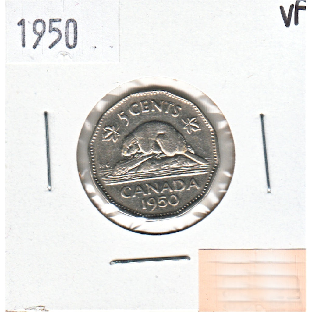 1950 Canada 5-cents Very Fine (VF20)