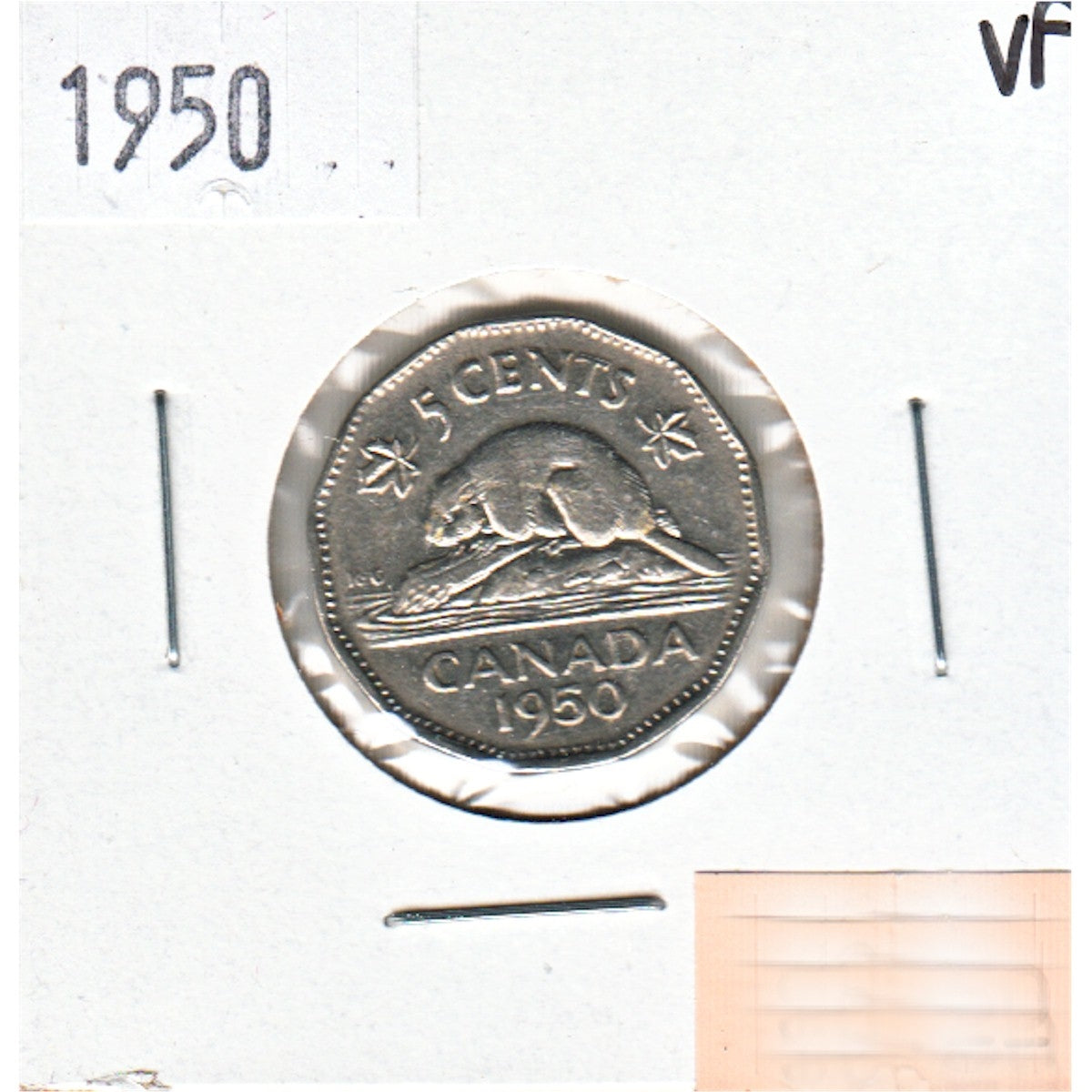 1950 Canada 5-cents Very Fine (VF20)