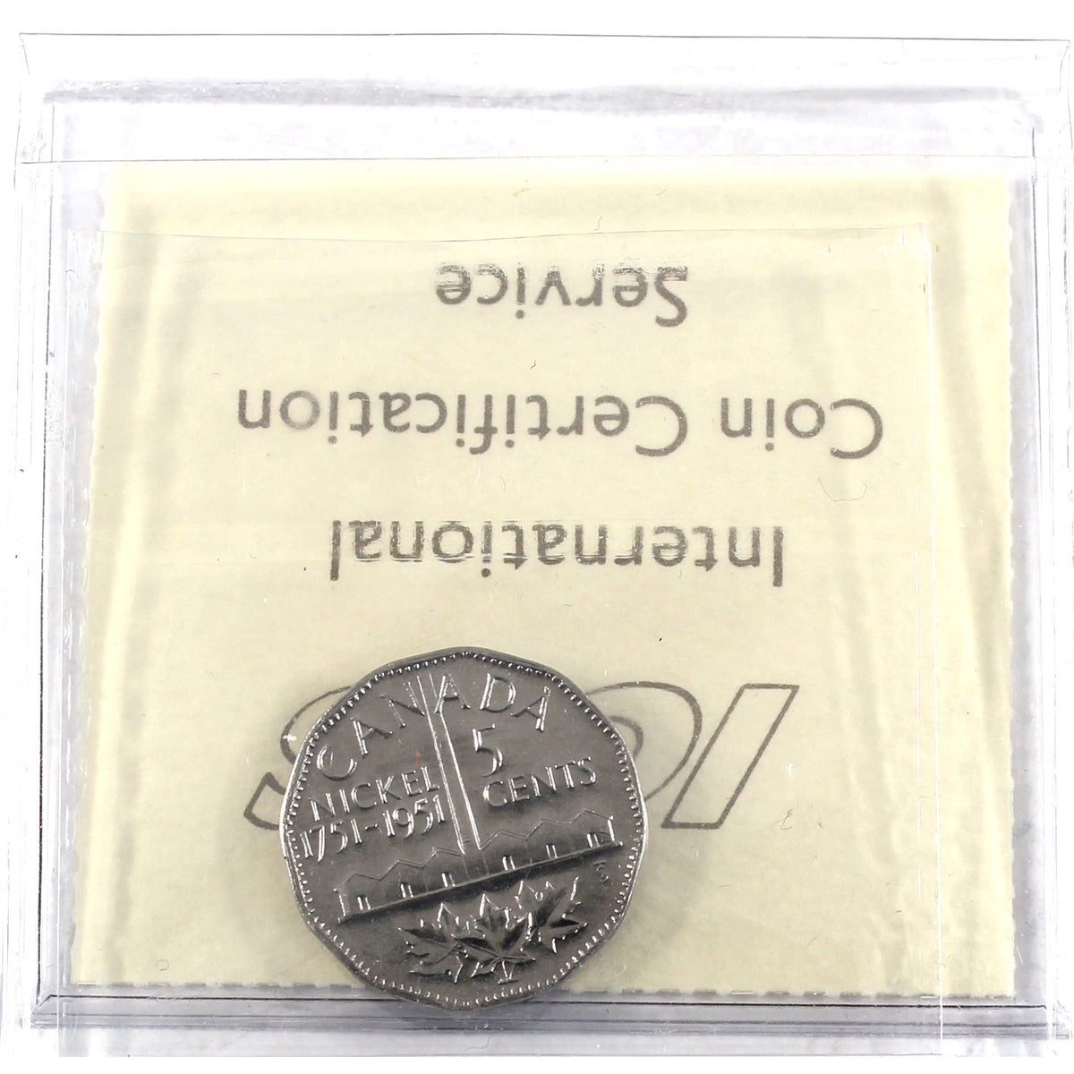 1951 Commemorative (Refinery) Canada 5-cents ICCS Certified MS65