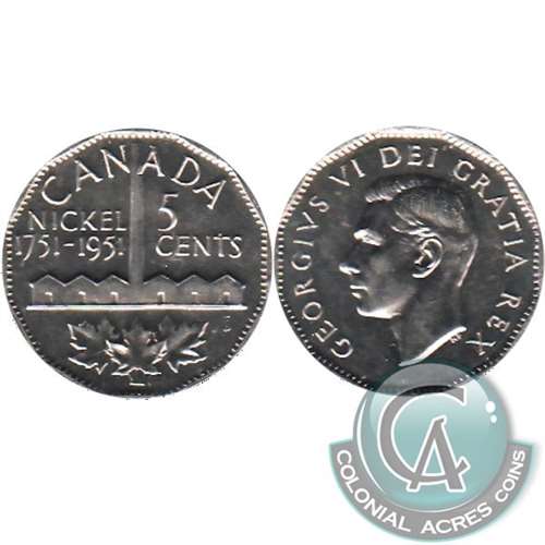 1951 Refinery Canada 5-cents AU-UNC (AU-55)