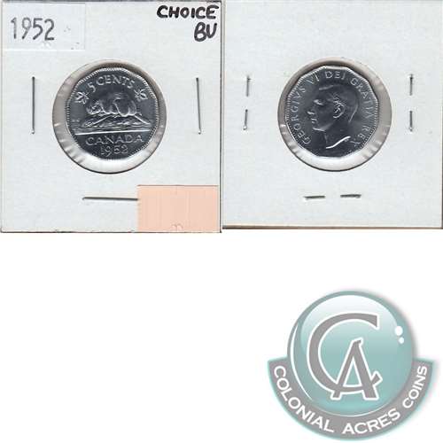 1952 Canada 5-cents Choice Brilliant Uncirculated (MS-64)