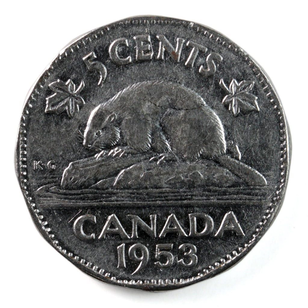 1953 Far Leaf SS Mule Canada 5-cents VF-EF (VF30) $