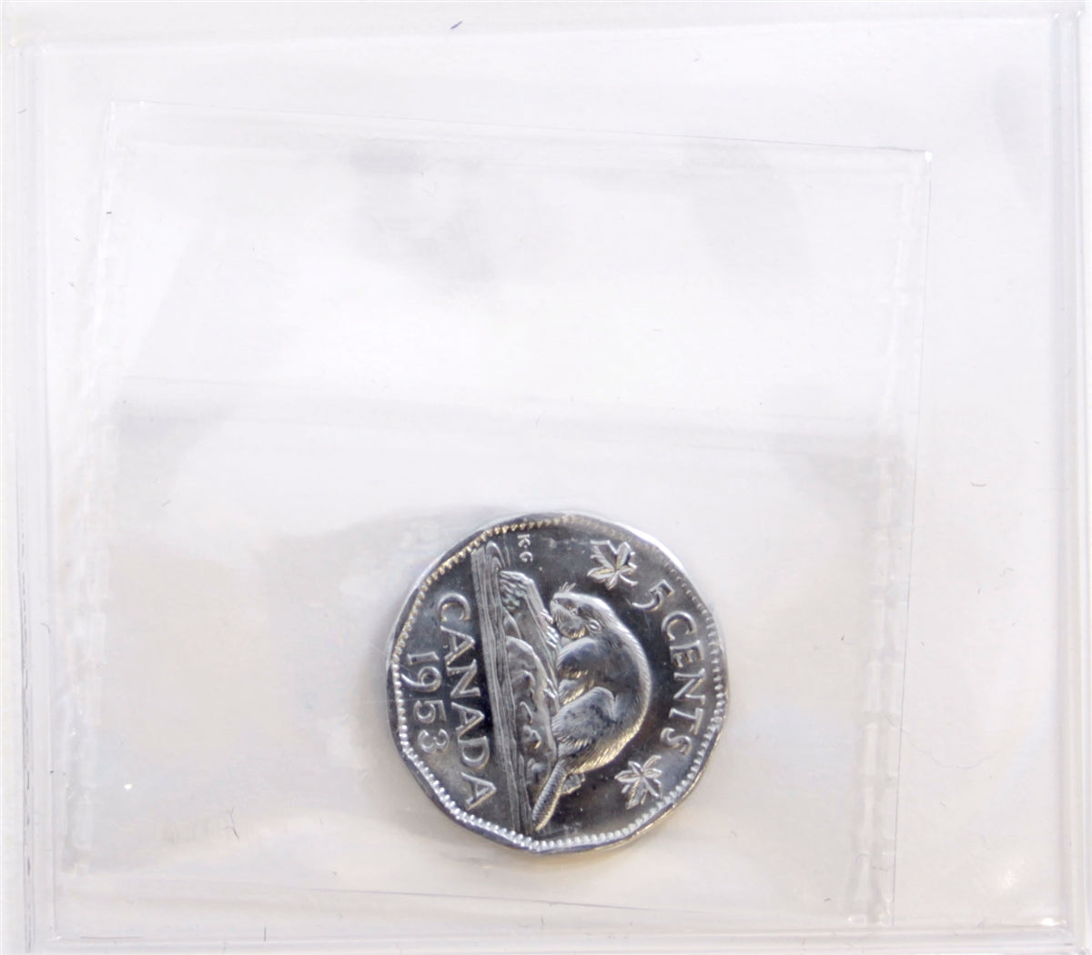 1953 SF NL Canada 5-cents ICCS Certified MS65