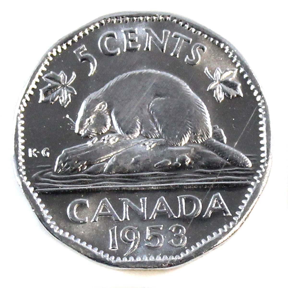 1953 SS Canada 5-cents Choice Brilliant Uncirculated (MS64)
