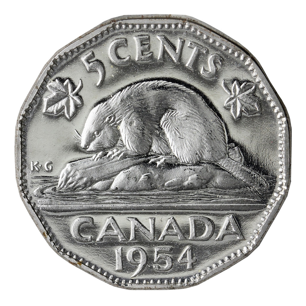 1954 Canada 5-cents Proof Like