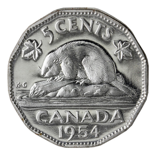 1954 Canada 5-cents Proof Like