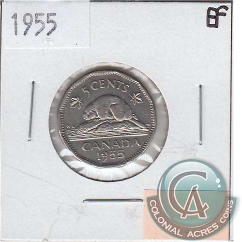 1955 Canada 5-cents Extra Fine (EF40)