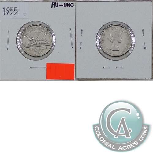 1955 Canada 5-cents AU-UNC (AU55)