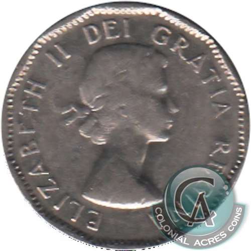 1957 Canada 5-cents Circulated
