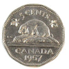 1957 Canada 5-cents AU-UNC (AU55)