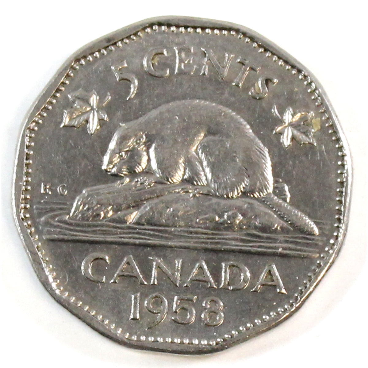 1958 Canada 5-cents Extra Fine (EF40)