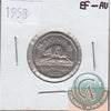 1958 Canada 5-cents EF-AU (EF-45)