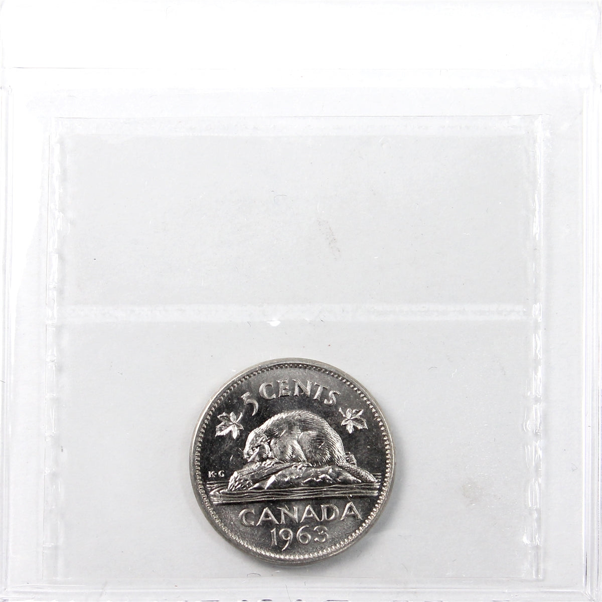1963 Canada 5-cents ICCS Certified MS65