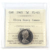 1965 Canada 5-cents ICCS Certified PL65 Ultra Heavy Cameo