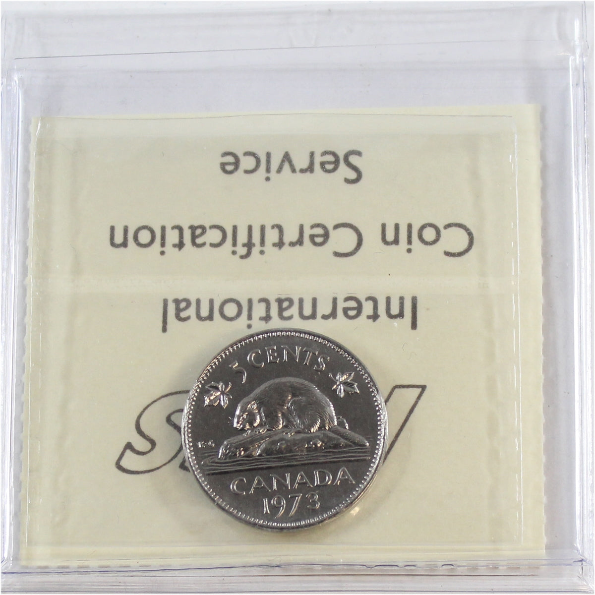 1973 Canada 5-cents ICCS Certified MS65