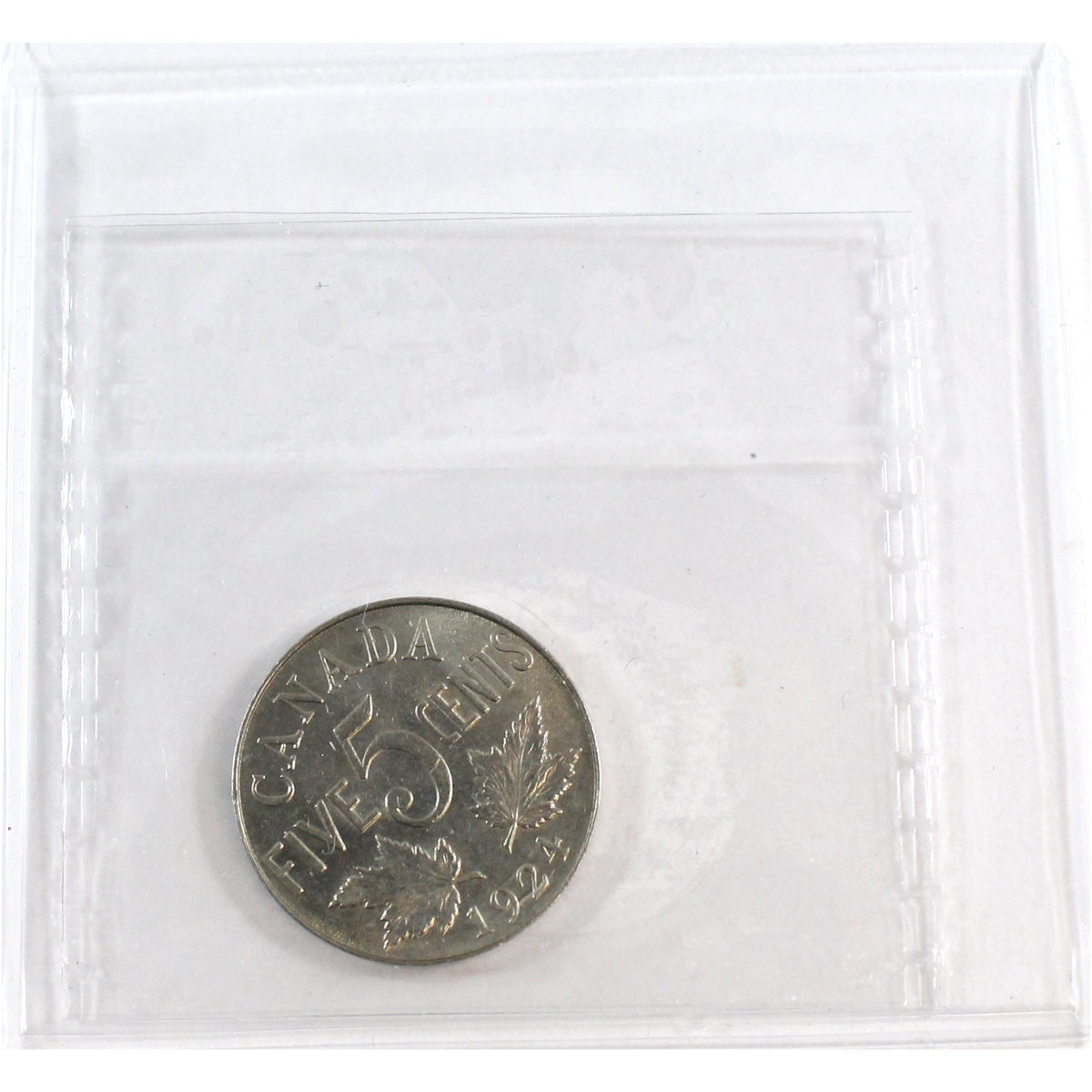 1924 Canada 5-cents ICCS Certified MS60