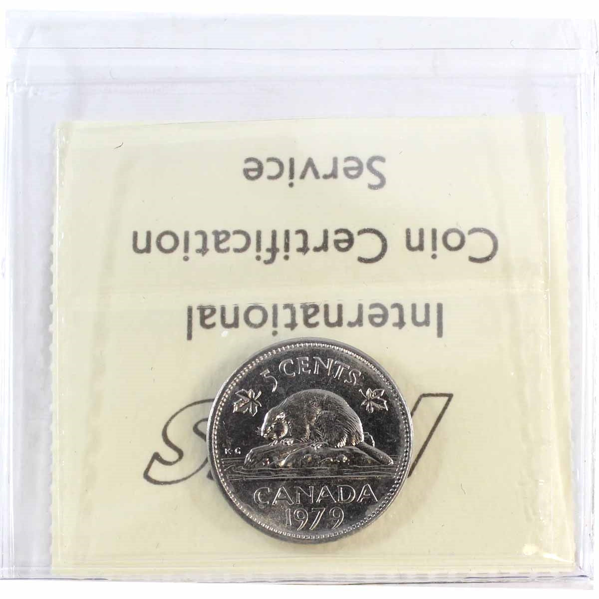 1979 Canada 5-cents ICCS Certified MS65