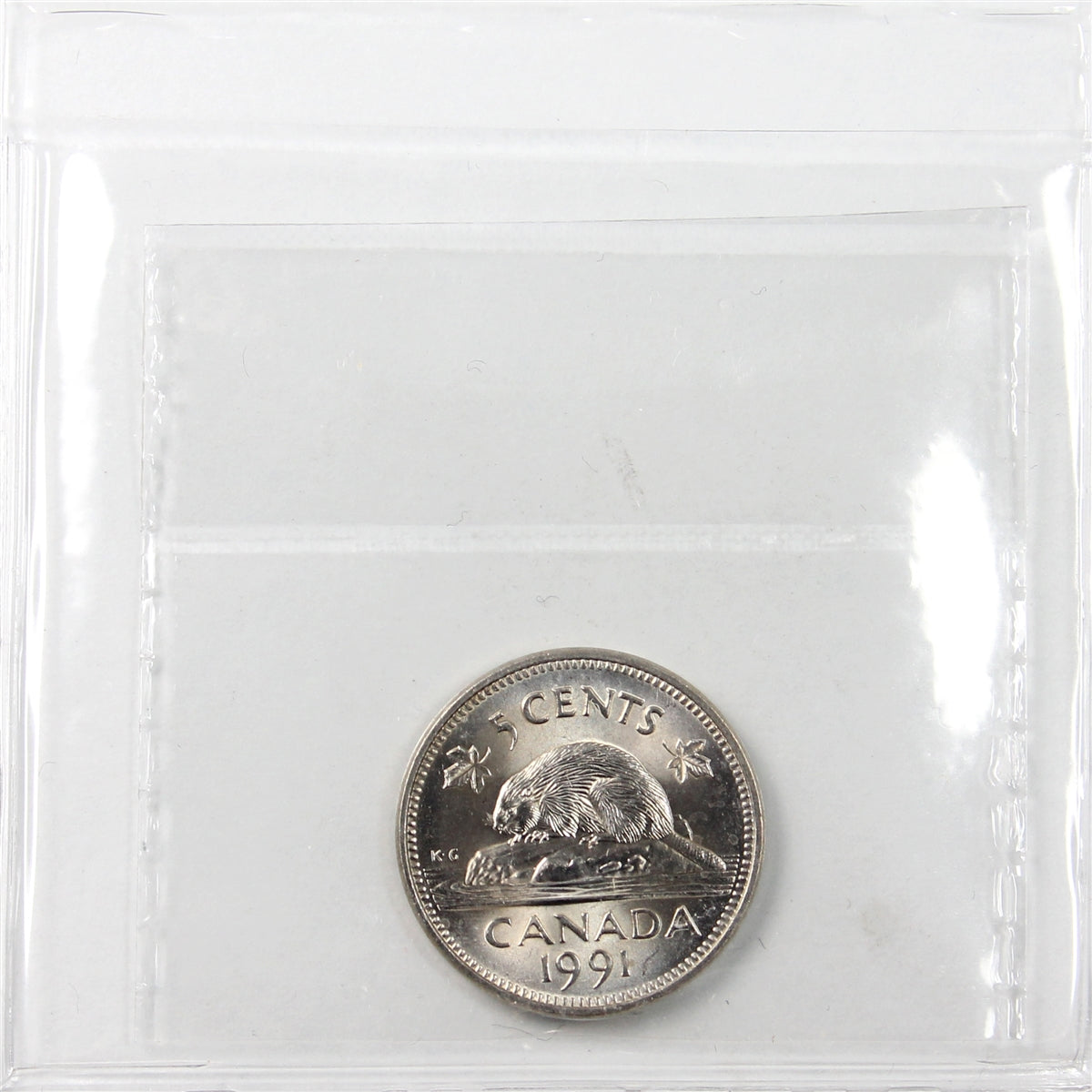 1991 Canada 5-cents ICCS Certified MS66