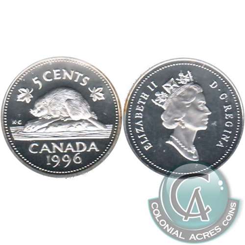 1996 Canada 5-cents Silver Proof