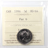 1996 Far 6 Canada 5-cents ICCS Certified MS64