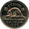 1999P (test) Canada 5-cents Brilliant Uncirculated (MS63)
