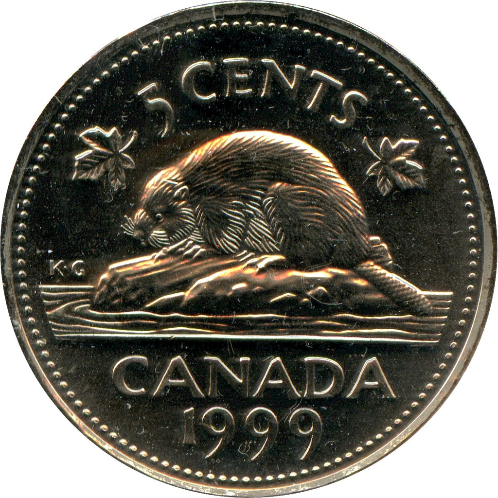 1999P (test) Canada 5-cents Brilliant Uncirculated (MS63)