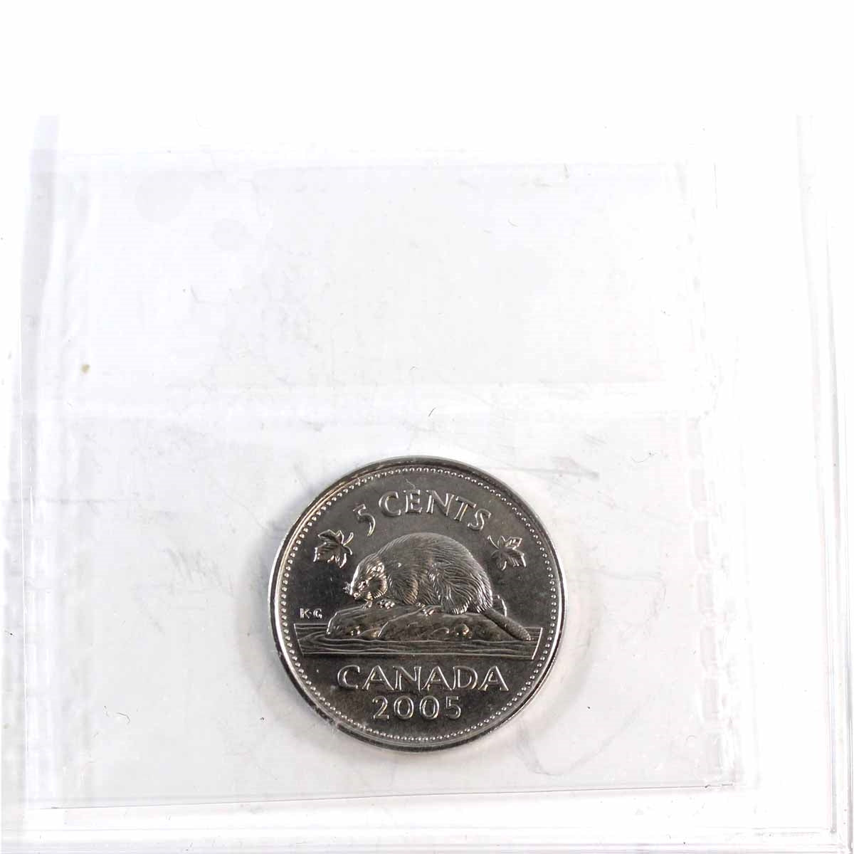 2005P Canada 5-cents ICCS Certified MS66