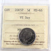 2005P VE Day Canada 5-cents ICCS Certified MS66