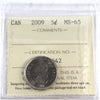 2009 Canada 5-cents ICCS Certified MS65