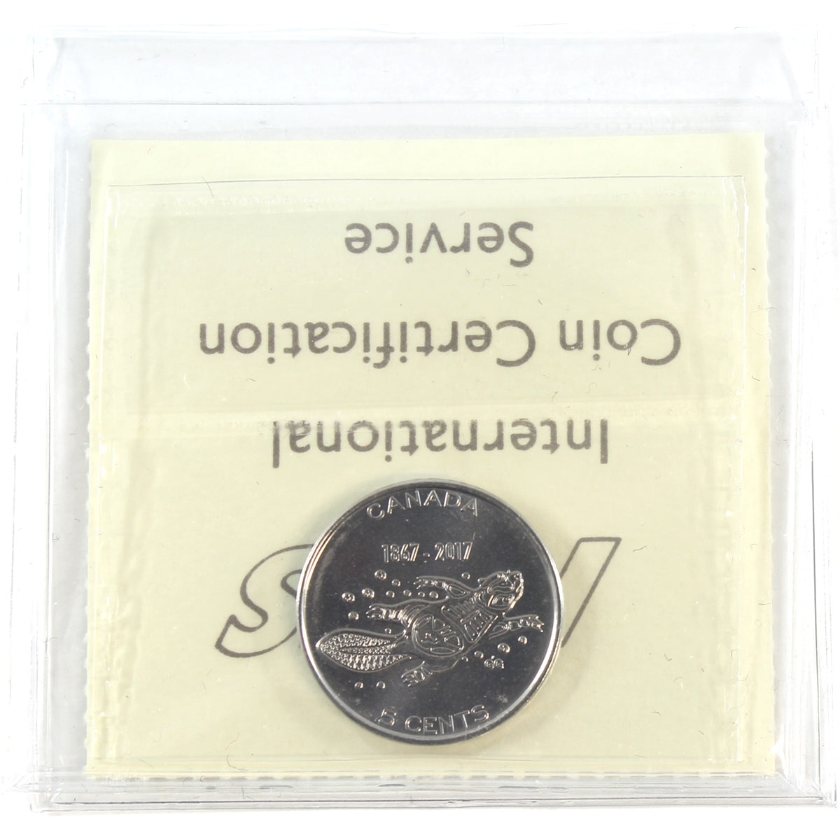 2017 Canada 150th 5-cents ICCS Certified MS67