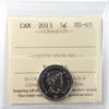 2015 Canada 5-cents ICCS Certified MS65