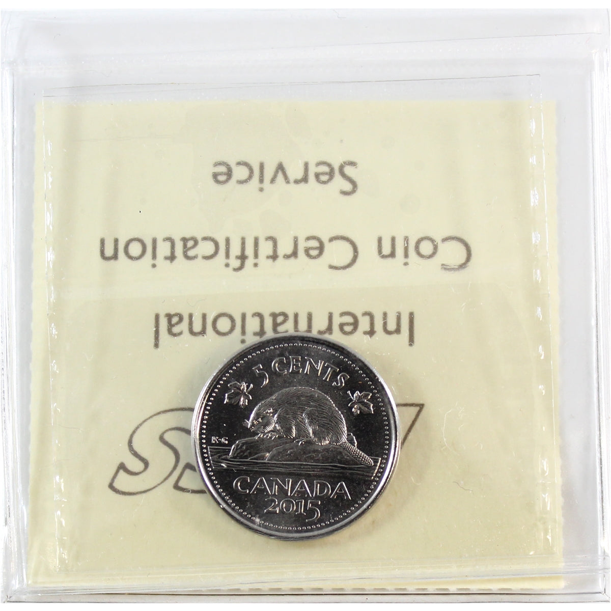 2015 Canada 5-cents ICCS Certified MS67