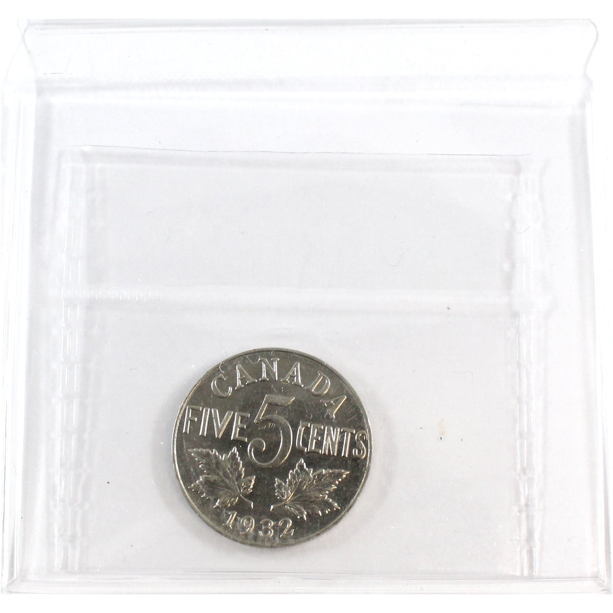 1932 Canada 5-cents ICCS Certified AU55