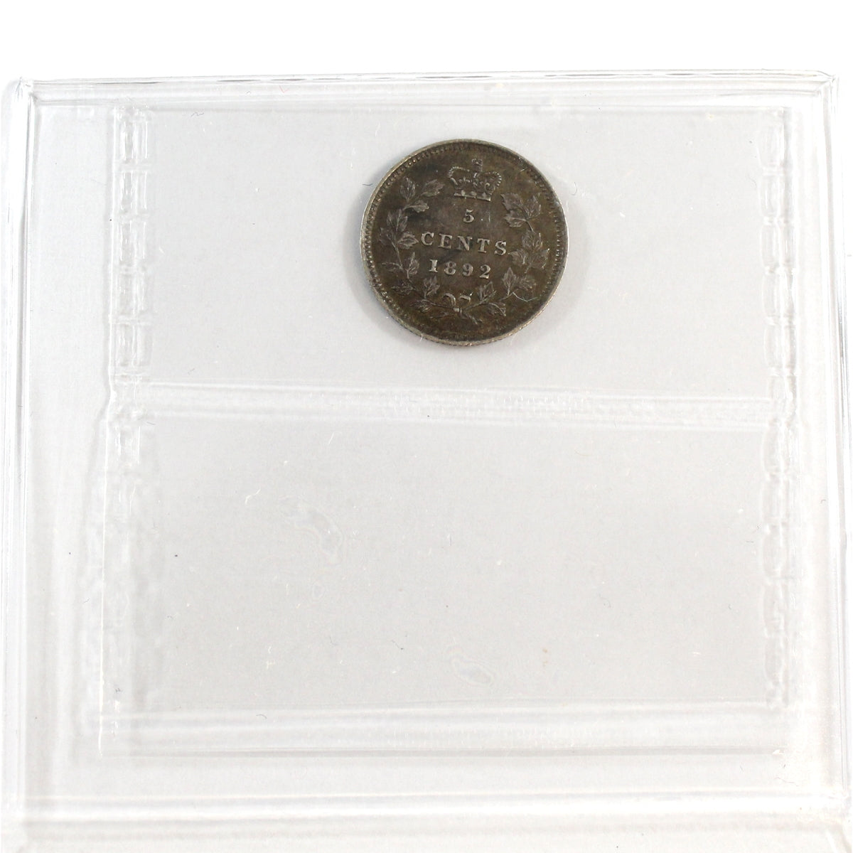 1892 Obv. 2 Canada 5-cents ICCS Certified VF30
