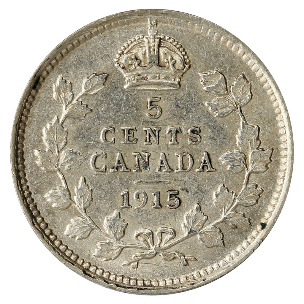 1915 Canada 5-cents EF-AU (EF45) $